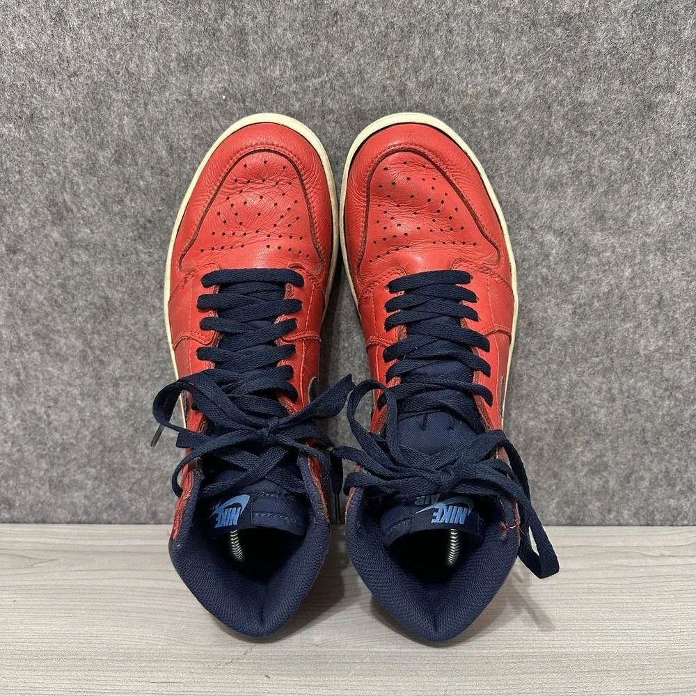 Nike Air Jordan 1 Retro High‎ OG David Letterman 555088-606 Men's Sz 8 Red